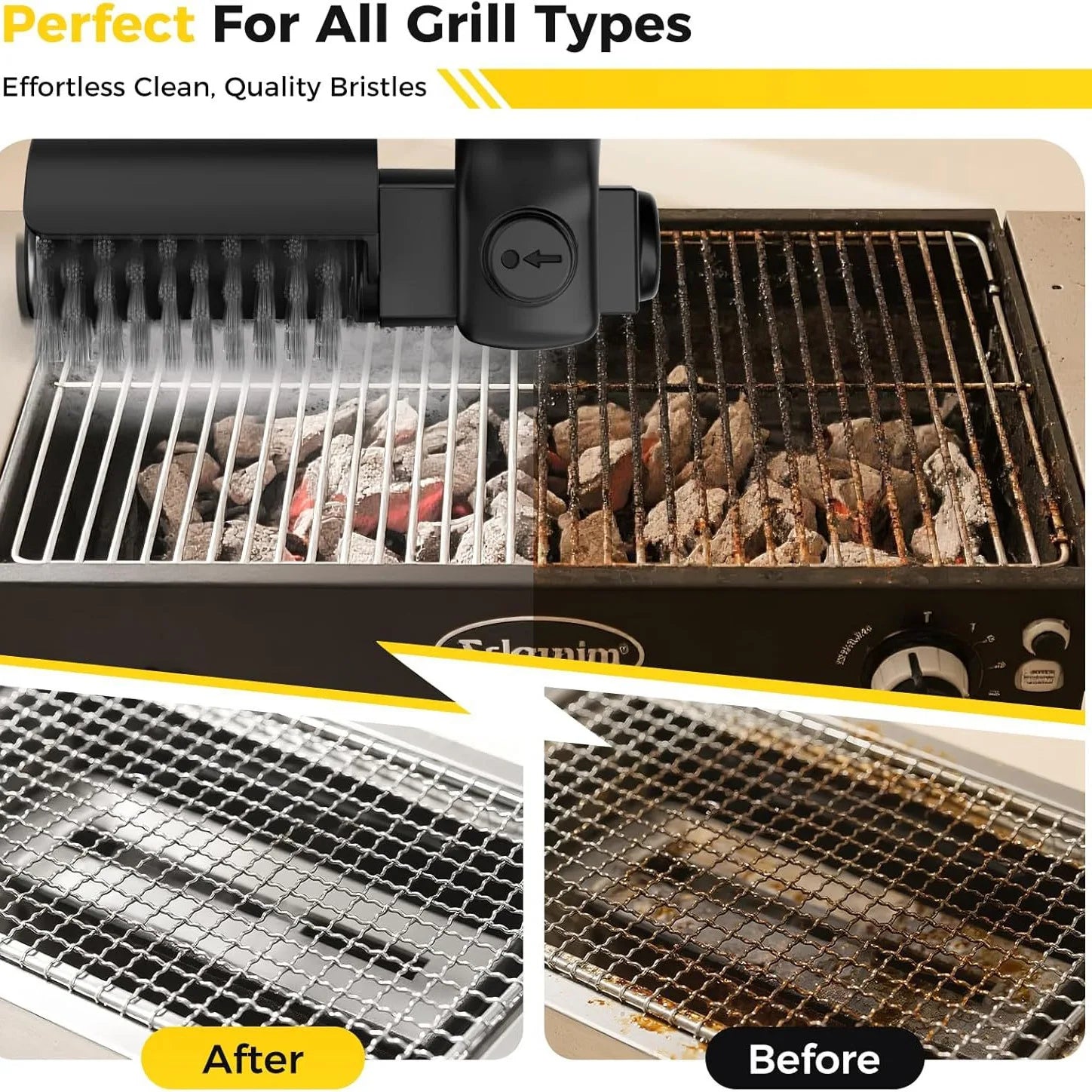 Electric Grill Brush Cleaning BBQ Cleaner
