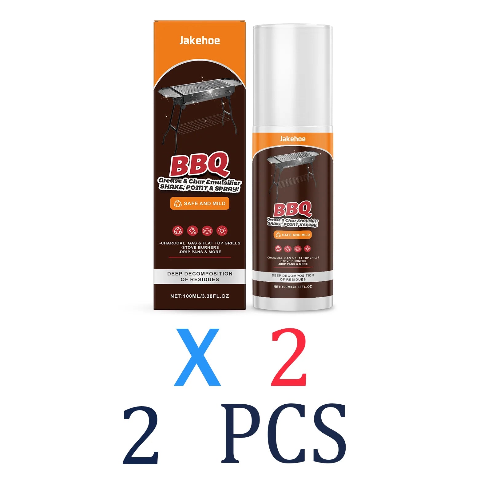 Grill Cleaner Spray for BBQ Oven Stove Grease Remover